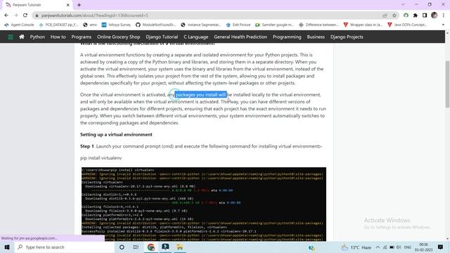 Lec - 3 Django | Virtual Environment For Django | In Hindi | By Bhuwan Bhaskar