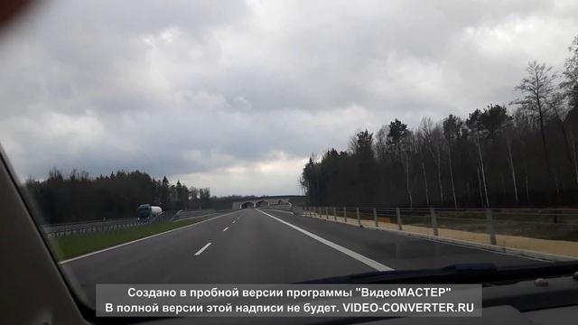 Польша, переход для диких животных. смотреть онлайн