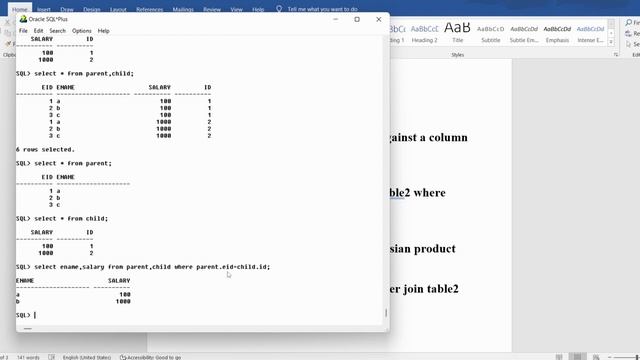 Equi Join And Inner Join in SQL - How It Works with Examples | Oracle SQL Course 2023 | PT