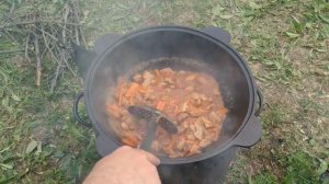 ГУЛЯШ В КАЗАНЕ НА КОСТРЕ ВОСХИТИТЕЛЬНЫЙ ВКУС