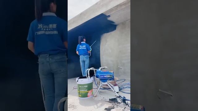 Быстрая покраска комнаты своими руками, безвоздушный краскопульт в идео