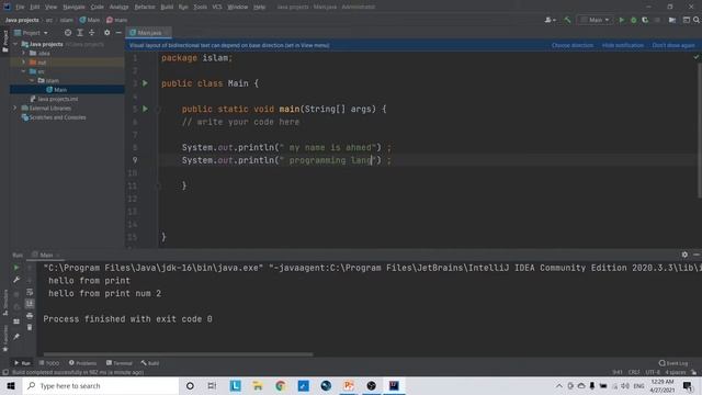 #5 كورس جافا عربي شامل | شرح الطباعة في لغة جافا الجزء الأول | Java Course Arabic | Print - Println смотреть онлайн