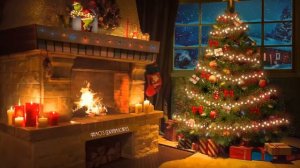 Relaxing Christmas Piano Music with Fireplace 🎅 Nemo's Piano Carols with Crackling Fireplace Sounds