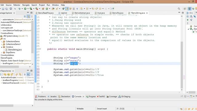 String in java | string manipulation in java