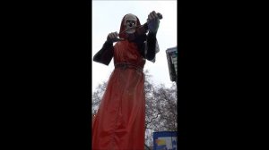 Death playing violin at Winter Wonderland in Hyde Park, London