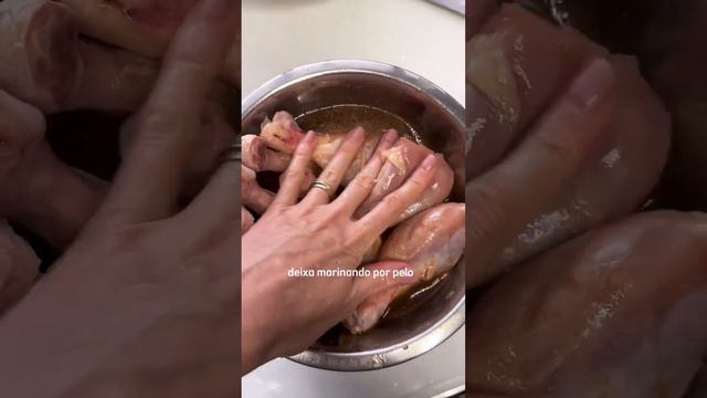 Coxa de frango com shoyu laranja e gengibre