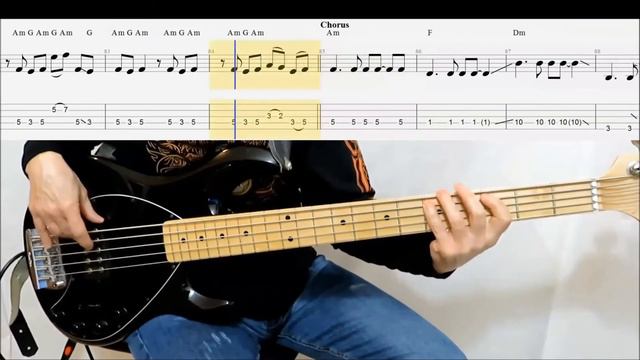 Evanescence - Better Without You (BASS TABS - SCORE - LINE - COVER)
