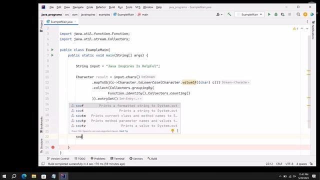 Java Program To Find First Non Repeated Character in a String using Java 8 Stream | Java Inspires
