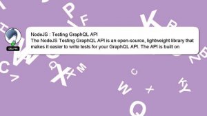 NodeJS : Testing GraphQL API