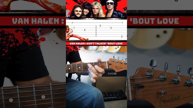 Ain't Talkin' 'Bout Love Guitar Riff by Van Halen with Tablature 🔥