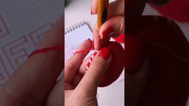 Надпись жаккард крючком