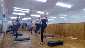 Степ аэробика фитнес Кропивницкий,продвинутый уровень