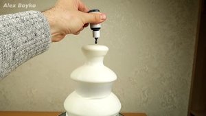 Фонтан из зеленой сметаны, кефира, сливок и масла! Шоколадный фонтан