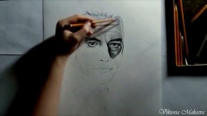 Портрет по фото - Жан-Кло́д Ван Да́мм (Drawing Jean-Claude Van Damme)