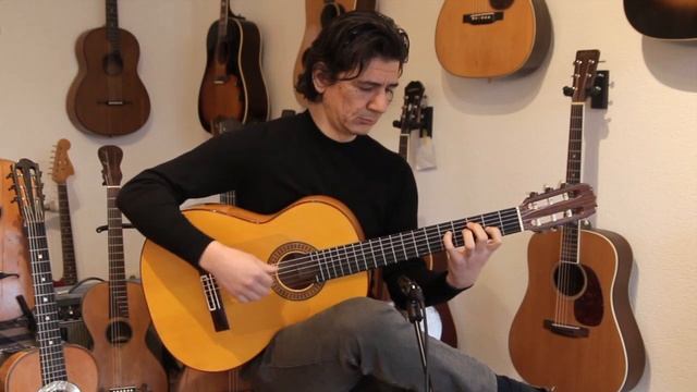 Jose Rodriguez 1997 - crisp, punchy and bold sounding flamenco guitar - Miguel Rodriguez style смотреть онлайн