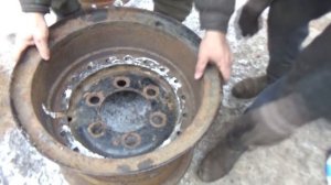 Сборка колёс низкого давления,ободрыши КФ -97 диски Зил-157..