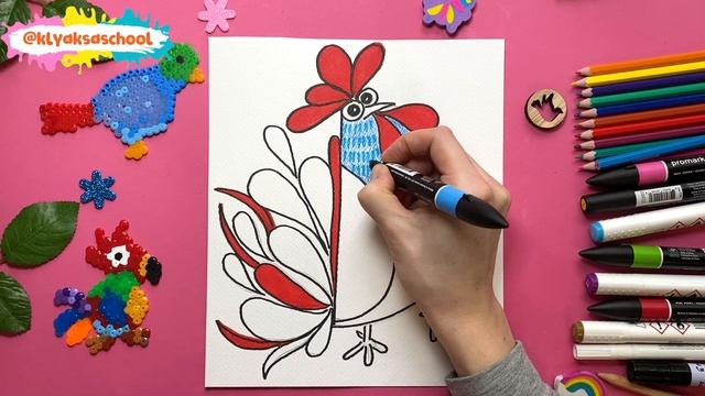 Петух рисунок смотреть онлайн