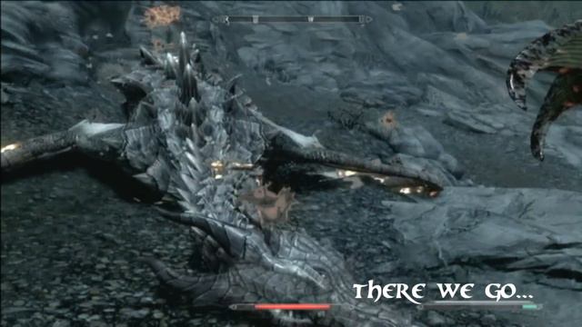 Skyrim: Dragon Texture Glitch! смотреть онлайн