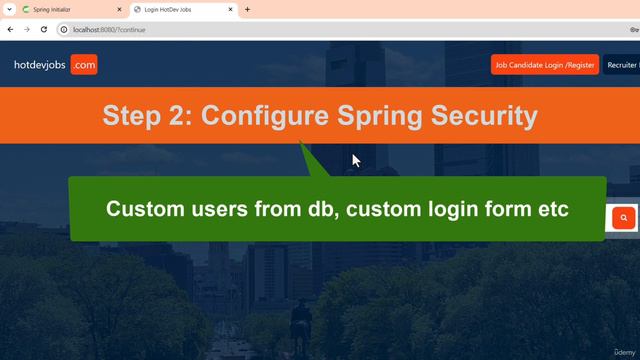 1. Configure Spring Security  (4. Security Login  Logout)