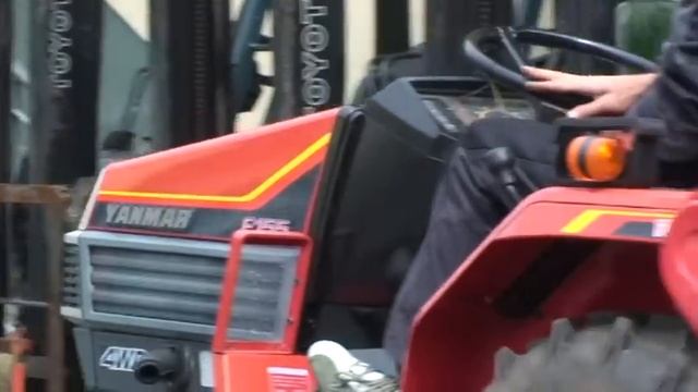 Used Compact Tractors attachments Yanmar F155 4x4 Rotary Ttiller