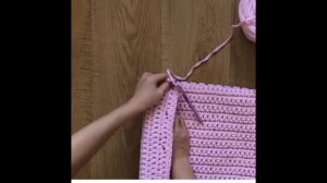 Вязаный чехол на подушку