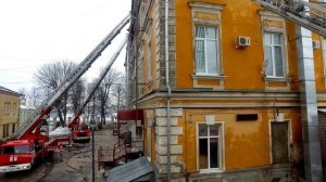 Последствия пожара в ДОКБ Твери. Fire at Children's regional clinical hospital/