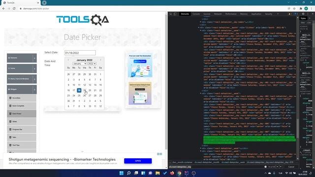 Selenium - Date Picker - 23 смотреть онлайн