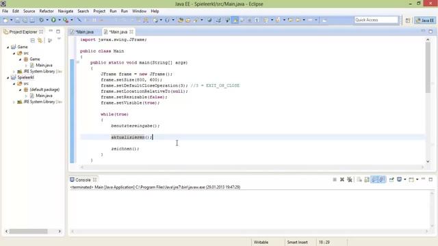 Java Spieleentwicklung 2 - Aufbau eines Spiels [German] [HD] смотреть онлайн
