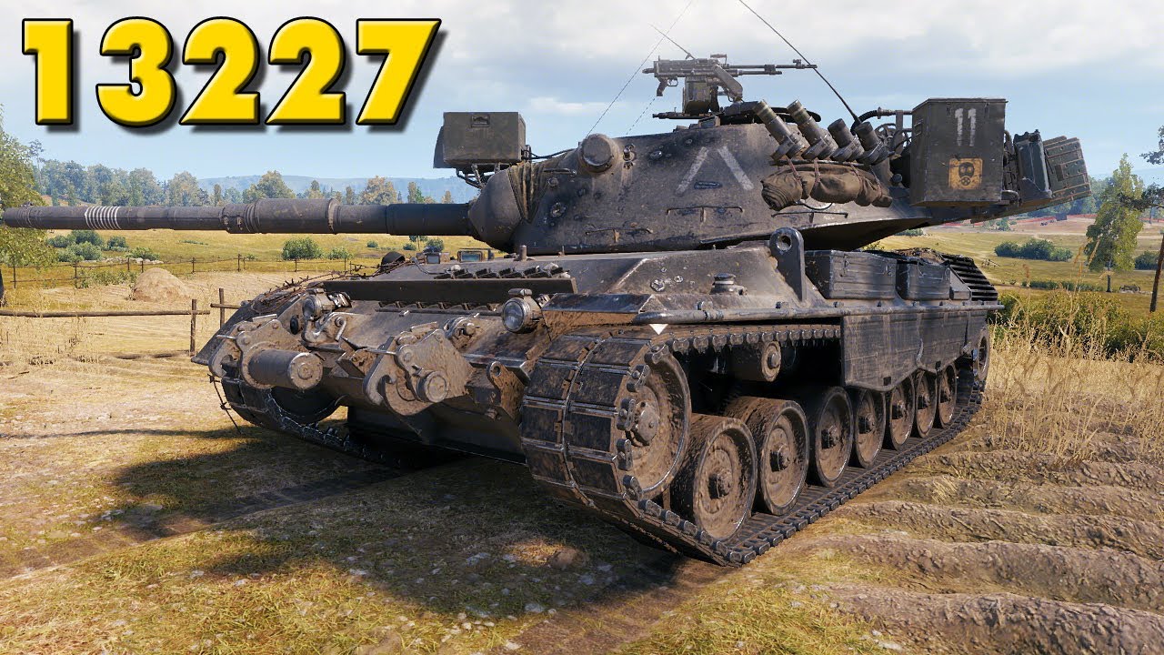 Леопард-1-почти мировой рекорд по урону World of Tanks