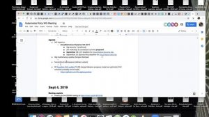 Kubernetes Policy WG/CNCF Security SIG Policy Team Meeting 2019.09.18
