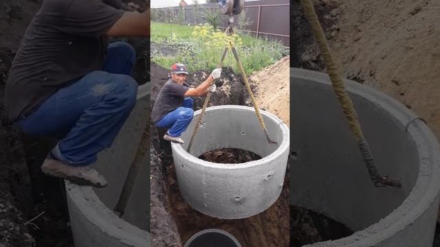 Монтаж колодца из колец ЖБИ г. Воронеж