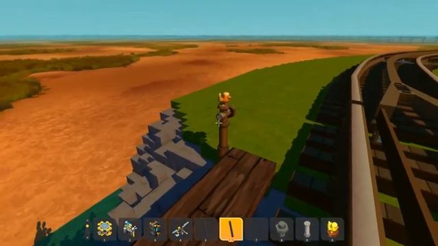 Scrap mechanic/Скрап механик/Строю ЖД диораму/Building railway diorama смотреть онлайн