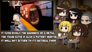 AOT Reacts to Trevor Henderson "The Train Eater" || Gacha Club ||