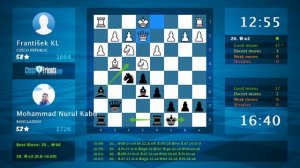 Chess Game Analysis: František KL - Mohammad Nurul Kabir, 0-1 (By ChessFriends.com)