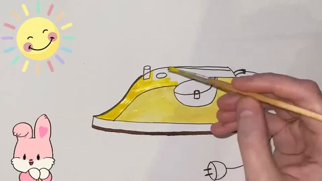 How to draw an IRON is easy and simple for children/Как нарисовать УТЮГ легко и просто для детей смотреть онлайн