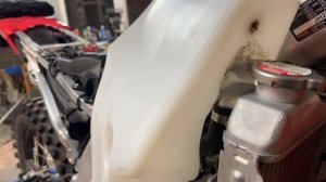 Crf450L rally build #10. We are making tank progress.