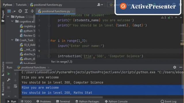 positional function arguments смотреть онлайн