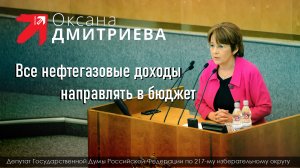 Оксана Дмитриева: Вам не нужен профицит бюджета – нам нужна работающая экономика!