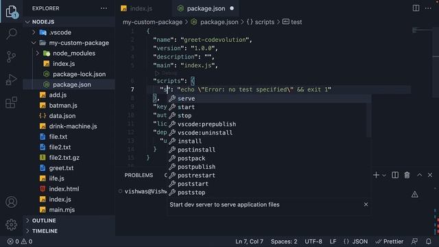 Node.js Tutorial - 56 - npm Scripts смотреть онлайн