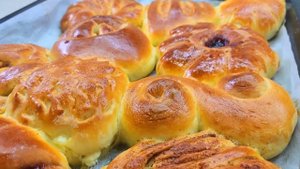 10 самых красивых булочек с начинкой и без! Различные варианты лепки!