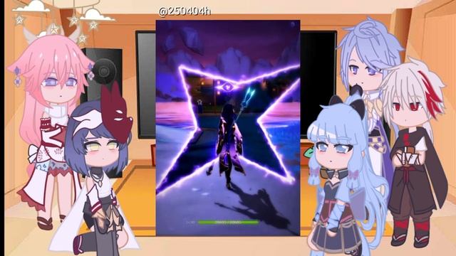 ||Inazuma characters react to Raiden and Wanderer Part 1||Genshin Impact|| смотреть онлайн