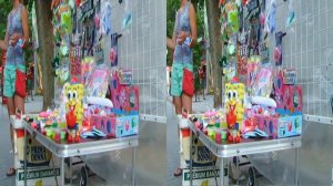 Евпатория.3d видео.Side-by-side.Анаморфная стереопара.