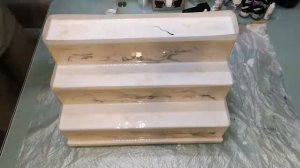 Подставка из эпоксидной смолы под мрамор для выставочного стенда