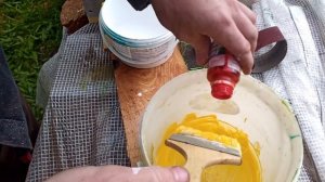 Крашу ульи одной кистью в разные цвета. Как?