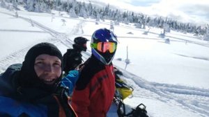Опасно горы! Сбежал снегоход! Arctic Cat ALPHA.
