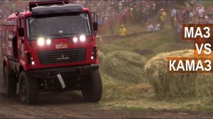 Раллийный МАЗ и КАМАЗ-мастер. Показательные заезды. Скорость, мощь и драйв! Бизон-Трек-Шоу-2018.