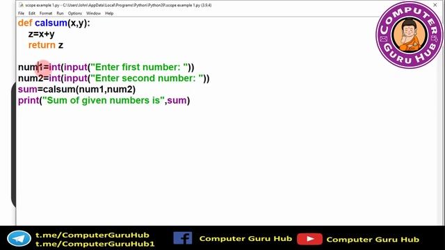 L07 Scope of Variables| Global Scope | Local Scope | Python  | Class 12 Computer Science Chapter 3