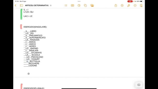 ОПРЕДЕЛЕННЫЕ АРТИКЛИ В ИТАЛЬЯНСКОМ ЯЗЫКЕ С УПРАЖНЕНИЯМИ смотреть онлайн