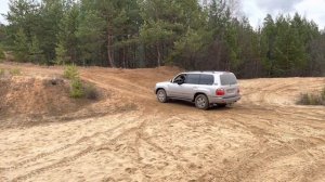 БЕЗДОРОЖЬЕ НА ЛЕГЕНДАРНОМ TOYOTA LAND CRUISER 100!ПЕСКИ. #toyota #оффроуд #грязь