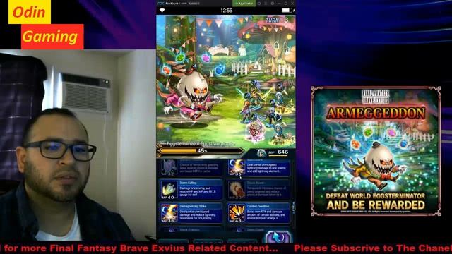 FFBE... Armeggeddon Fight. easy way to finish him!! смотреть онлайн